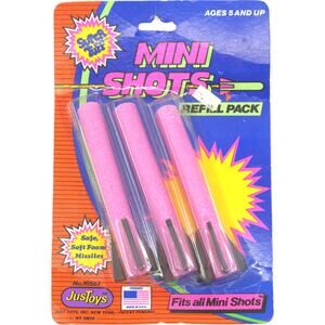 Mini Shots Refill Pack of 3 JusToys Super Tuff Vintage 90s